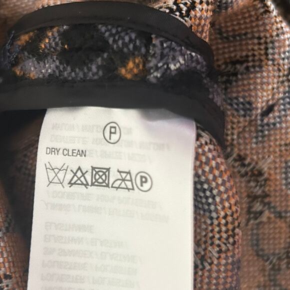 LOGO Lavish Women Shacket XL Patchwork Mix Media Front‎ Snap Jacket Boho Western - Picture 15 of 16